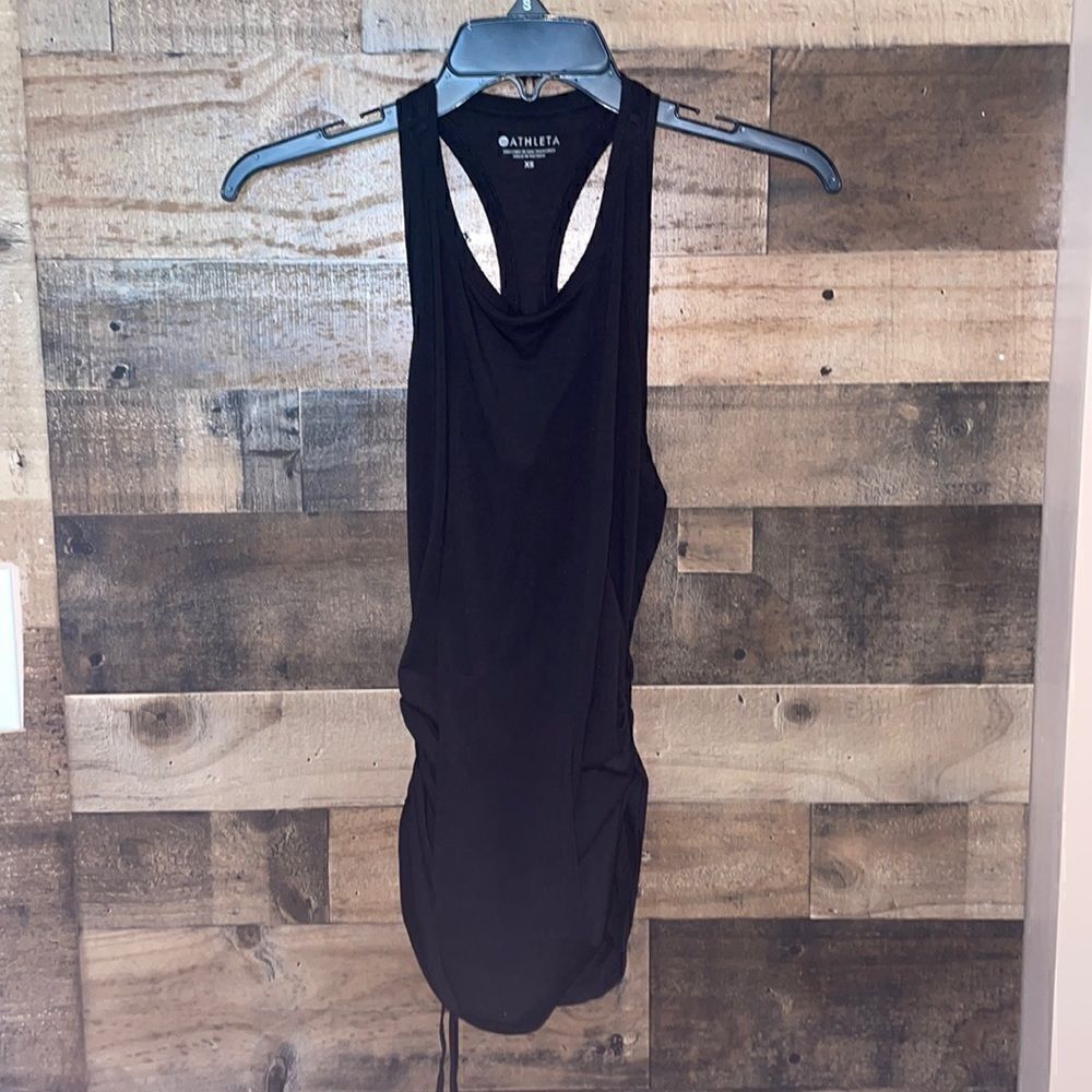 ✨Athleta Black Racerback Tank with Side Ties